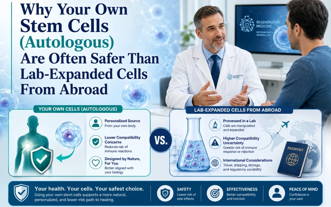 Why Your Own Stem Cells (Autologous) Are Often Safer Than Lab-Expanded Cells From Abroad